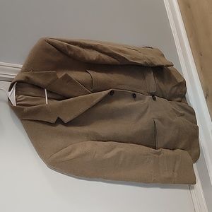 MENS BILL BLASS TAN CAMEL HAIR 44L BLAZER JACKET